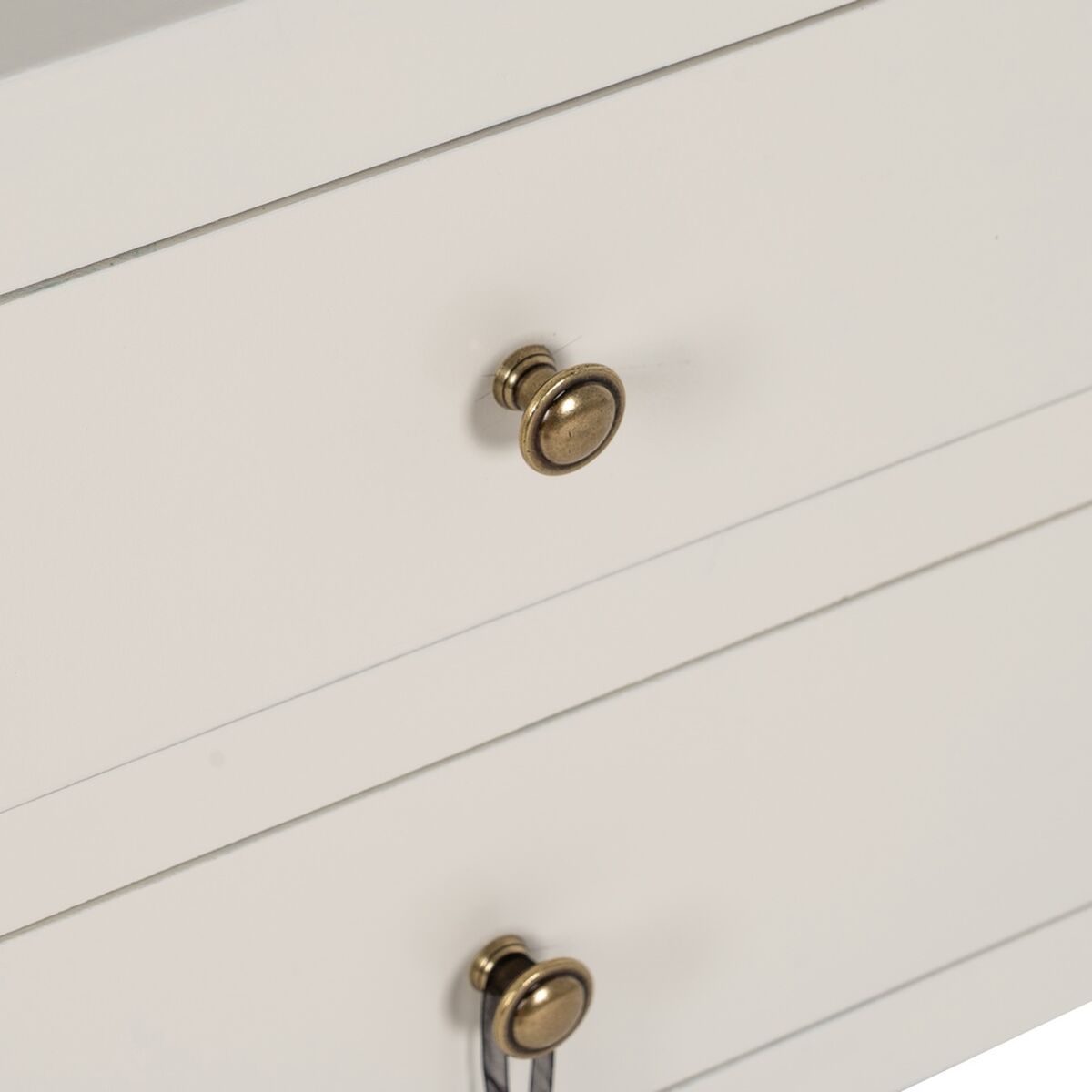 Console Blanc Bois d'épicéa Bois MDF 63 x 26 x 85 cm